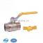 Mini CF8 CF3 Body Can Casting Logo Manual Ball Valve For Nitric Acid