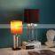 America modern luxury gold table lamp iron cheap hotel night stand lamp for home living room