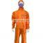 Clean Room PPE Safety orange Overalls Disposable 70G Protective Suit Coverall Jumpsuit With Hood Type 5 6