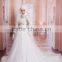 Best Selling Beautiful Long Sleeve Lace And Tulle Ball Gown Muslim Hijab Wedding Dress