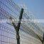 v post airport fence electric with razor barbed 358 safety security welded wire mesh  panels airport fence