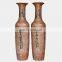 Indoor Big Decorative Porcelain Vase with Hand Carved Chinese Poem Style