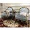 Customized Color European Style Solid Wood Living Room Furniture Fabric Sofa