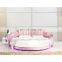 CBMMART modern Luxury bedroom set furniture simple round leather bed