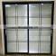 Double Glazing Glass Wood Grain Balcony Aluminum Lift Sliding Door