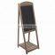 Rustic Wood A-Frame Easel Chalkboard Erasable Memo Board  with Shelf