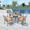 modern outdoor furniture patio sets wrought iron aluminum table and chairs