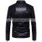 2022 arrival unisex design color block Men Genuine Leather Jacket Custom High Quality Men Leather Jacket