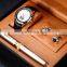 Sinobi Man Watches Luxury S9729G Gift Watch Set Men Simple Business Style Wristwatch Mens Pen Sleeve Button  Watch Set