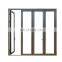 German hardware thermal break aluminum double glass folding door/bifolding door