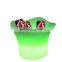 New Design Wholesale Party Inductive Rechargeable LED Beer Bucket Night Club Accessories LED Beer Bucket
