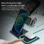 Factory Wholesale 15W Wireless Charger Station for Iphone Samsung Iwatch Earphone Portable Charging 3 in 1 Wireless Charger Dock