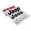 3D Matte Black JEEP Letter Car Stickers ABS Car Badges Plastic Chrome Car Emblem