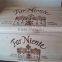 Natural Pine Wood Handmade Wine Bottle Gift Box With Rope Handle