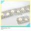 Rhinestone Chain White Pearl Fabulous 888 Crystal Cup Chain mix Round Pearl