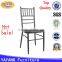 stacking cheap price restaurant furniture light black steel chiavari dining party chairs for sale