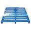 Industrial warehouse and logistic heavy duty flat faced metal pallet