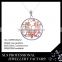 2016 jewelry products new in China wholesale colored rhinestone pendant for women