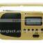 Easy carrying radio with big LCD clock