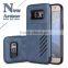 2 in 1 Texture Armor PC Dual Layers Protective Cell Phone Case Drop Resistance Phone Case for Samsung S7