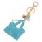 2016 Custom Keychain Bling Fashion Pendant Bag Keychain 18K Gold Keyring
