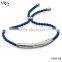 healthy stainless steel bracelets Woven festival band custom fabric bracelets for charms