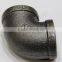 black malleable cast iron pipe fittings 90degree DIN STANDARD THREADS pipe fitting elbow