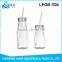 Brand logo promotion cheap plastic milk bottle with lid and straw