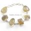 Indian sterling jewelry 925 fashion jewelry Rutilated Quartz bracelet semi precious gem jewellery