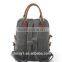 Vintage Leather Canvas Rucksack Backpack Tote Bag
