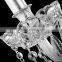 magnifying promotional egyptian style charming decorative crystal chain drop wall sconce hanging mounted chandelier