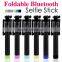 The gadget Wholesale colorful wireless monopod bluetooth selfie stick ,camera mini tripod