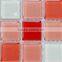 red color family decoration crystal glass mosaic tile