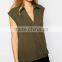 Hot Sale V Neck Ladies Fashion Blouse
