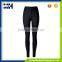 Euramerican Women Solid Color Waist Elastic Feet Jeans Trousers