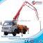 Mini concrete pump truck 24m long boom length with best price for sale