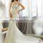 VESTIDOS DE NOVIA 2016 Sexy off shoulder illusion neckline keyhole back lace wedding dress DM-035 summer dress wedding dress