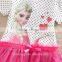 (S5081) 2-6Y Neat children clothes baby girls casual dresses 100% cotton girls dress children princess elsa kids dresses
