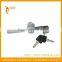 Sliding glass panel cabinet lock