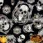 New Product Dazzle Graphic No.DGLGD037 Skull Hydrographics Film Transfer WTP Water Transfer Printing Film Hydro Printing