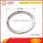 Large solid flat silver metal O ring for handbag accessaries
