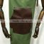 vintavge canvas tool apron ,tool apron made in guangzhou ,work apron with leather strim