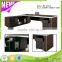 2016 Hot Selling Modern American Simple Style Office Furniture Boss/CEO/Manager Executive Desk With Aluminum Edge-banding