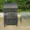 Outdoor metal trash receptacle outdoor dustbin park dustbin