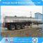 Tri-axle low bed fuel tank truck semi trailer for chemical liquid