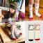 Simple design funny children socks Digital seven red kids sport socks cozy cartoon tube socks