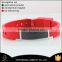 4 in 1 energy element rubber bracelet magnetic bracelet clasp silicone bracelet for sale
