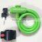 Multicolor cheap hot sale mountain bicycle lock cable lock