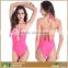 Women Sexy Thin Cozy Spandex Nylon Halter Slimming Swimsuit 5 Colors