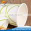 Customized sizes of white 7 oz paper take away coffee cups with lid
